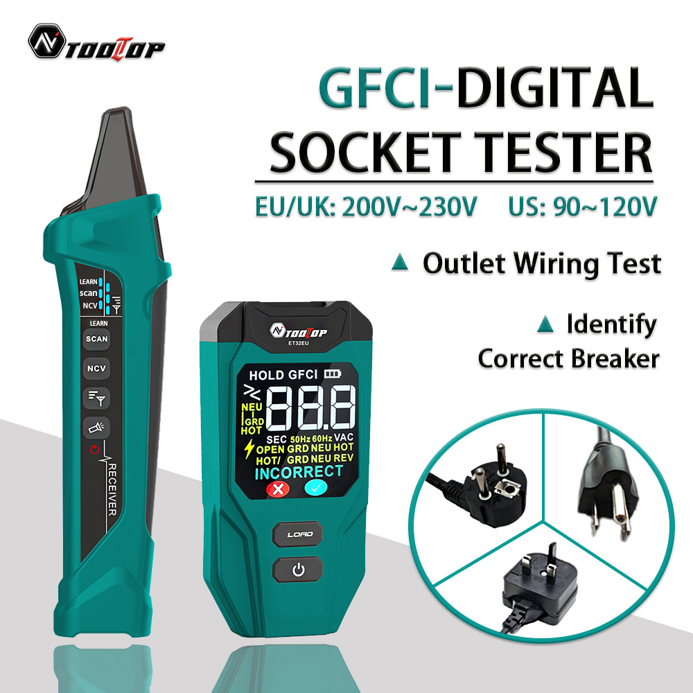 Circuit Breaker Finder - TOOLTOP ET32 Digital Circuit Breaker Finder