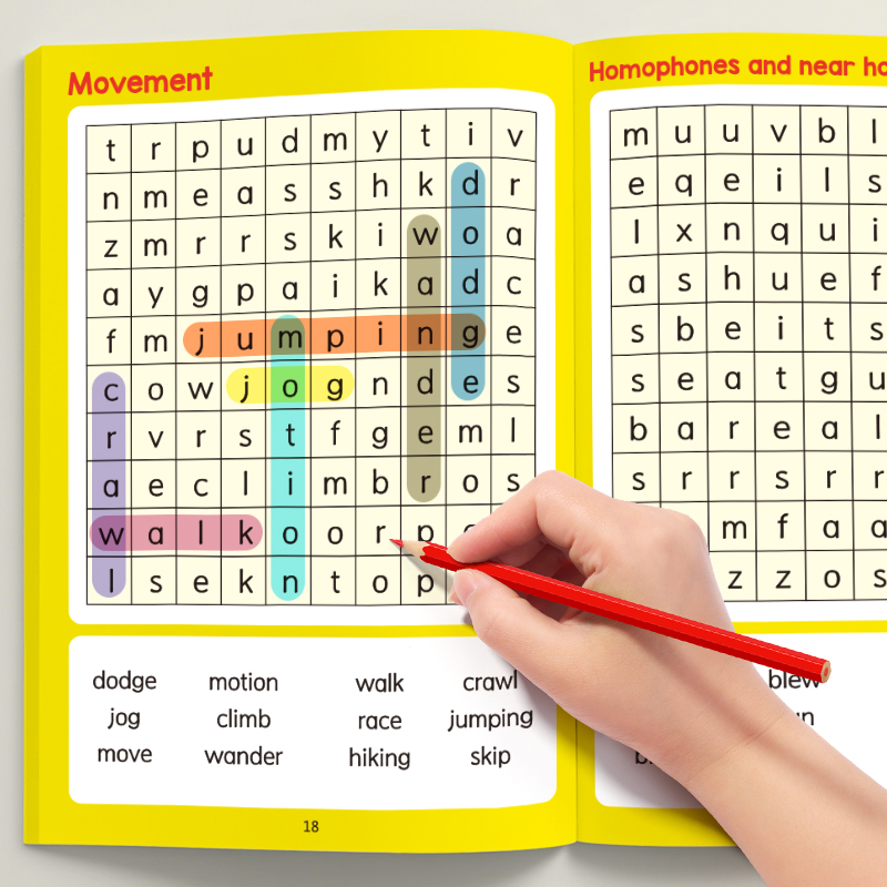 Home Improvement Books - 32-Page Spelling Book Word Search Book: