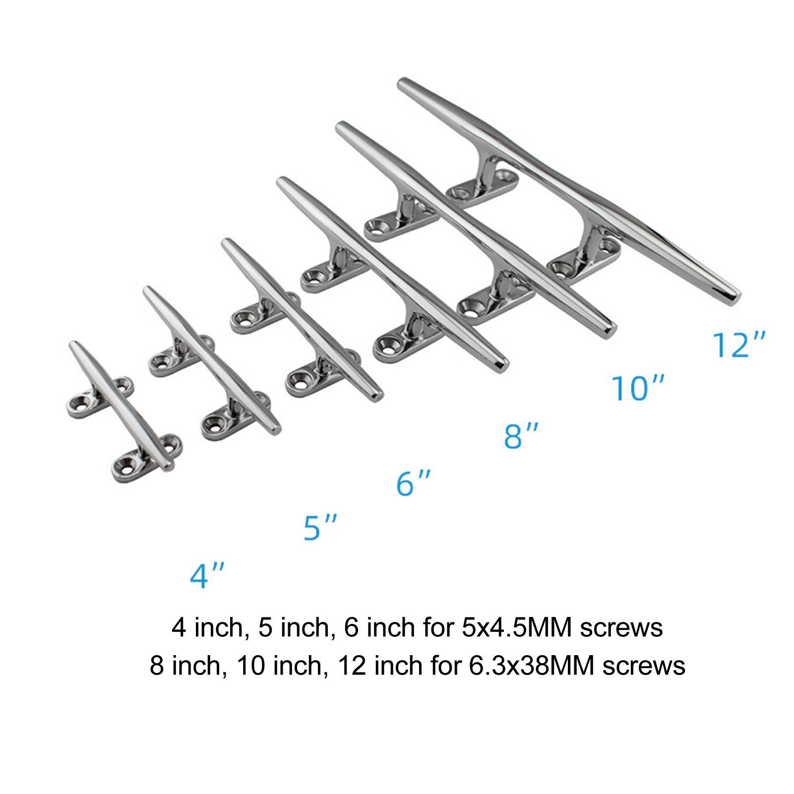 Boat Cleat Open Base Heavy Dut - Deck Screw Stainless recension och pris
