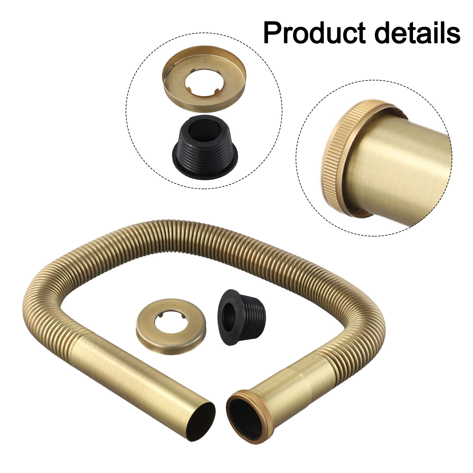1pc Flexible Hose Brass Hose S - Home Improvement Kitchen recension och pris