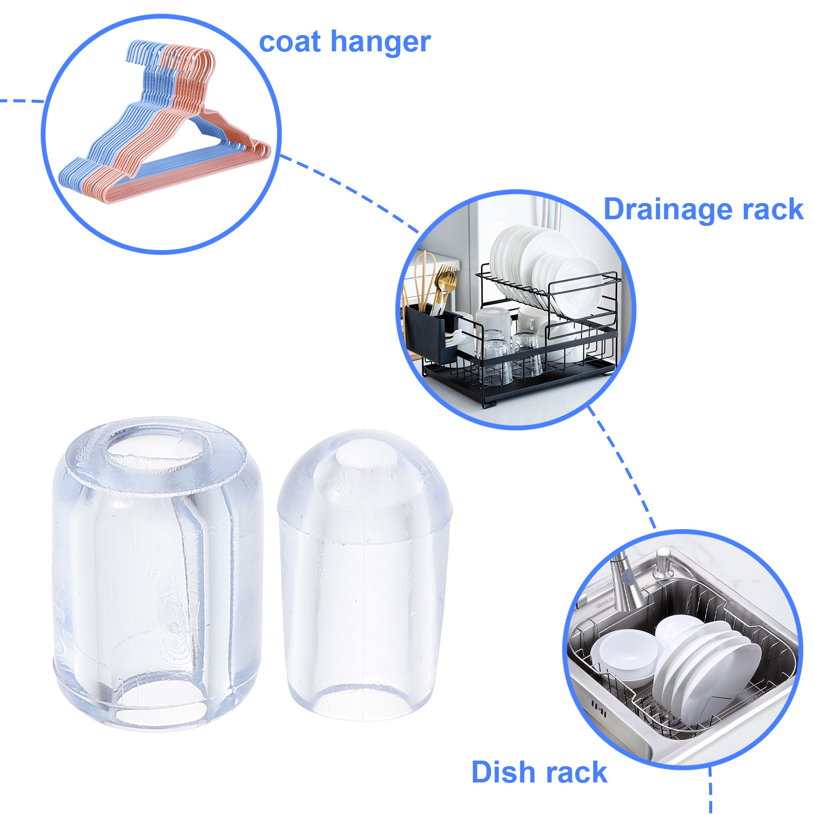 80Pcs Kitchen Sink Grid Feet P - Home Improvement Kitchen recension och pris