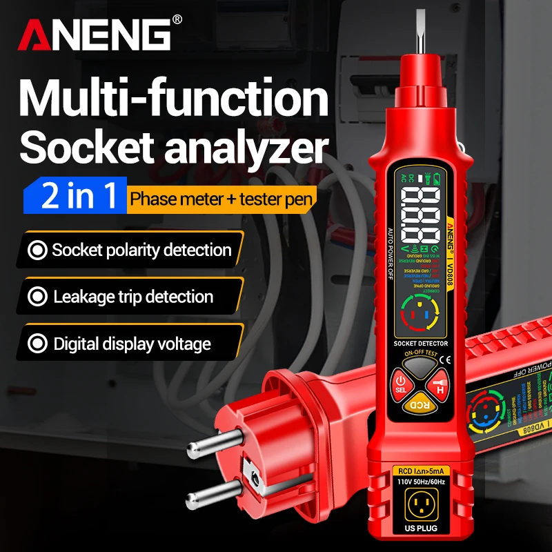 Socket Circuit Tester ANENG VD - Circuit Breaker Finder recension och pris