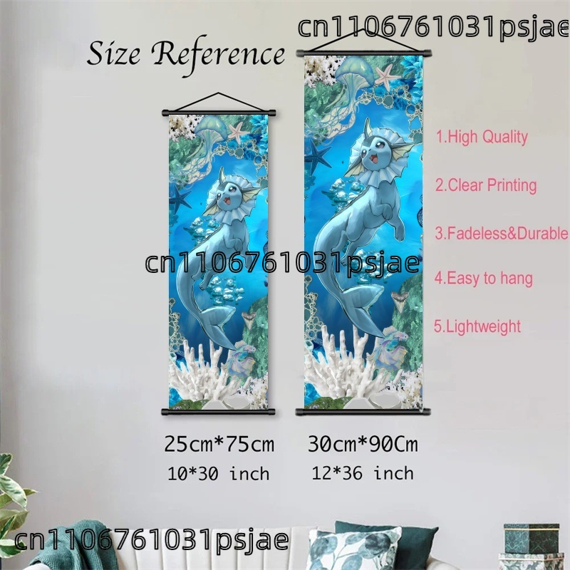 Vaporeon Pokémon Scroll Decora - Home Improvement Furniture recension och pris