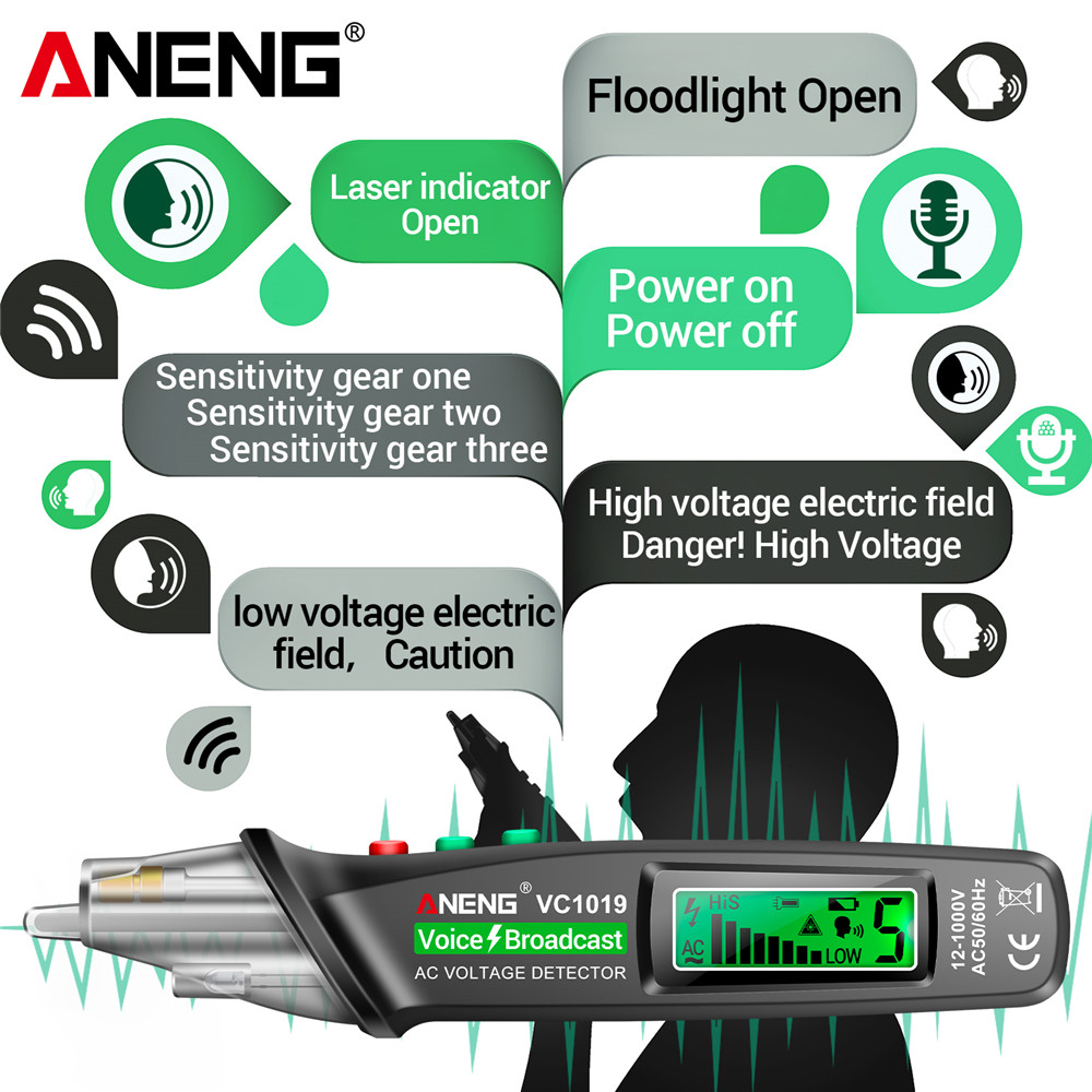Tester Pen Non-Contact Voice B - Circuit Breaker Finder recension och pris